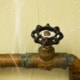 water streams from burst pipes after freezing