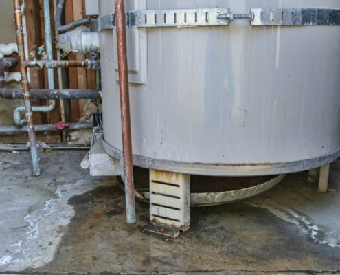 water heater is leaking