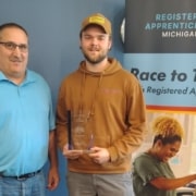 Weinkauf receives apprenticeship award from MichiganWorks! for mentoring in Northern Michigan