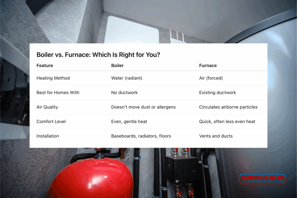 Boiler vs. Furnace